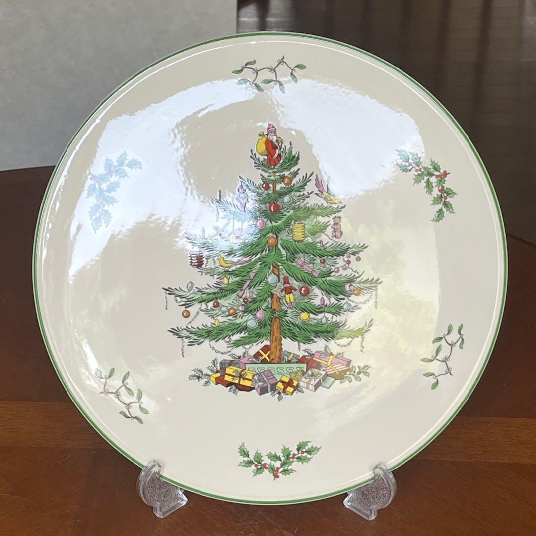 【レア美品】スポード ★クリスマスツリー★ガトープレート
