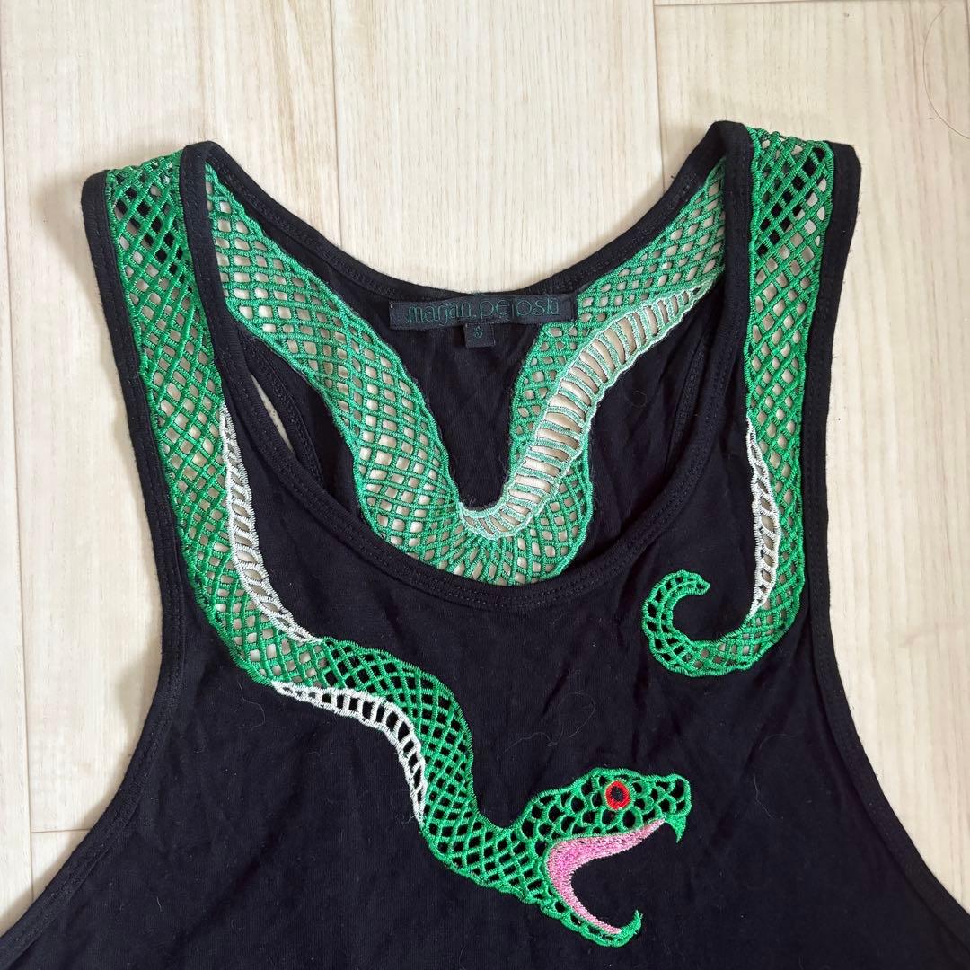 マラヤンペジョスキー　刺繍タンクトップ　Marjan Pejoski アーカイブ