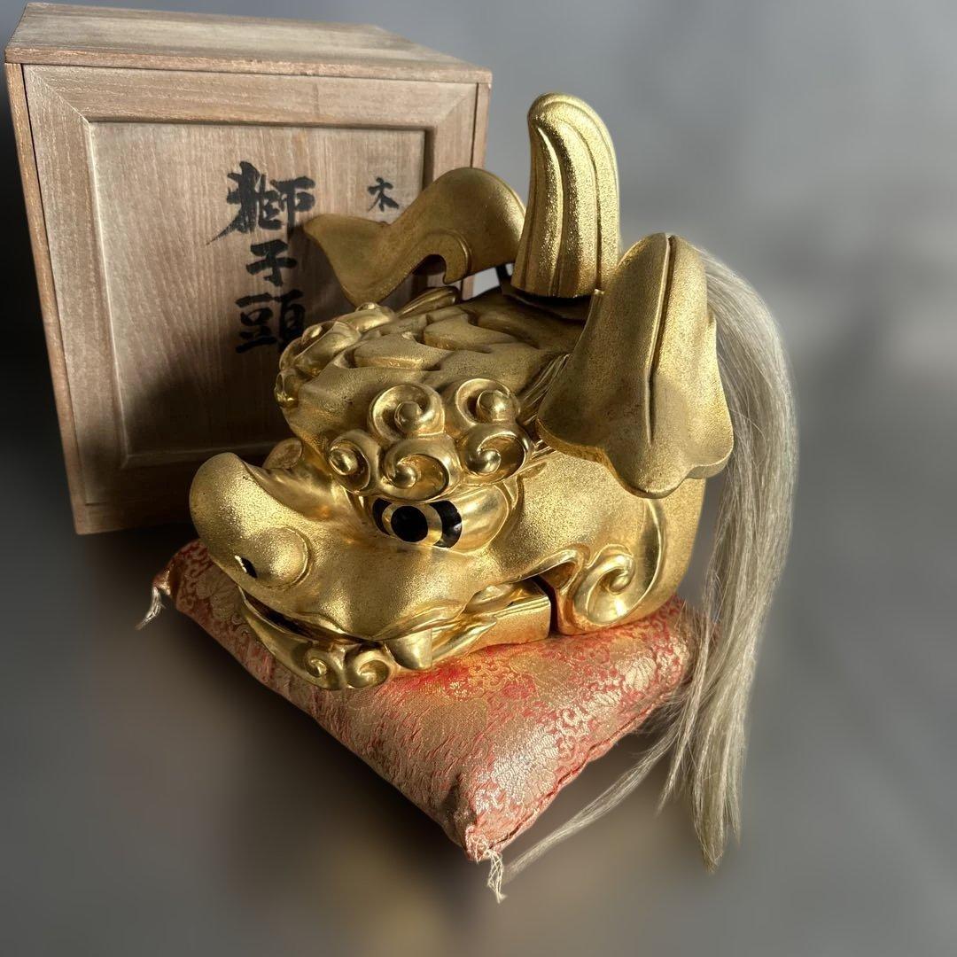 最終びっくりさらにお値下げ❣️迫力のお品‼️木彫　獅子頭