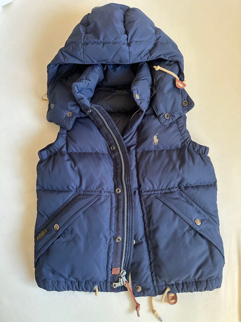 ⭐️Polo Ralph Lauren⭐️フード付きダウンベスト ネイビー