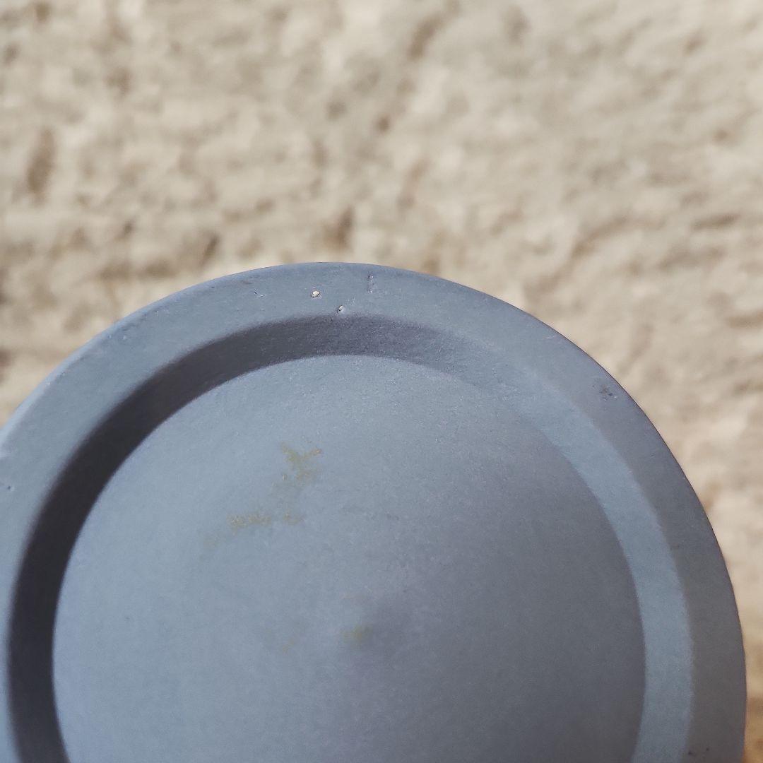 ウェッジウッド ジャスパー 陶器 花瓶 ブルー