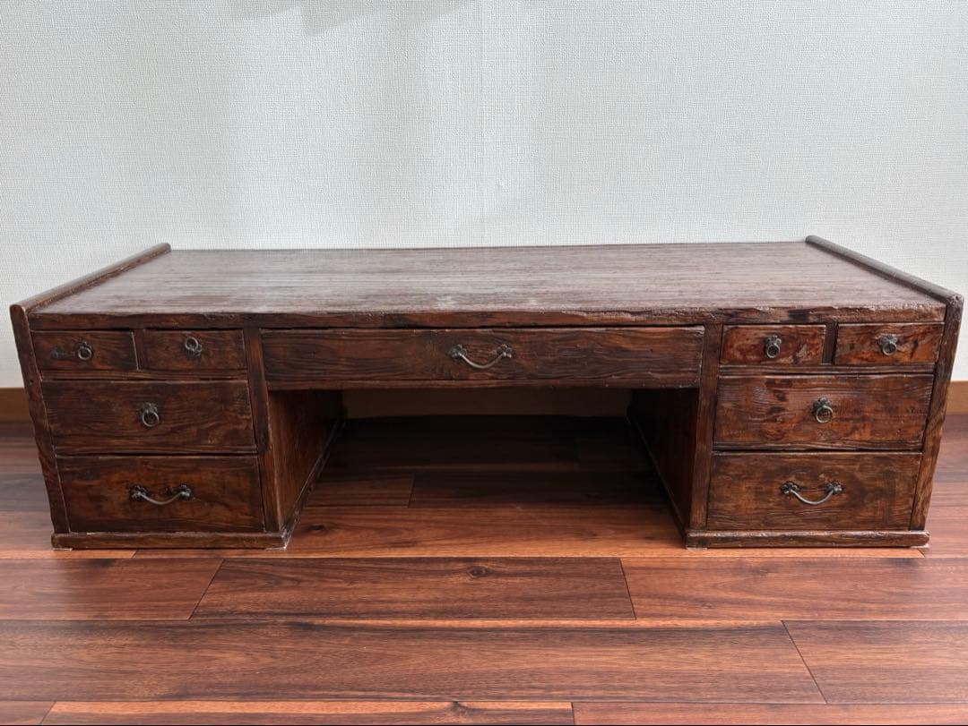 古道具　文机　座卓　ローテーブル　昭和レトロ　テレビ台