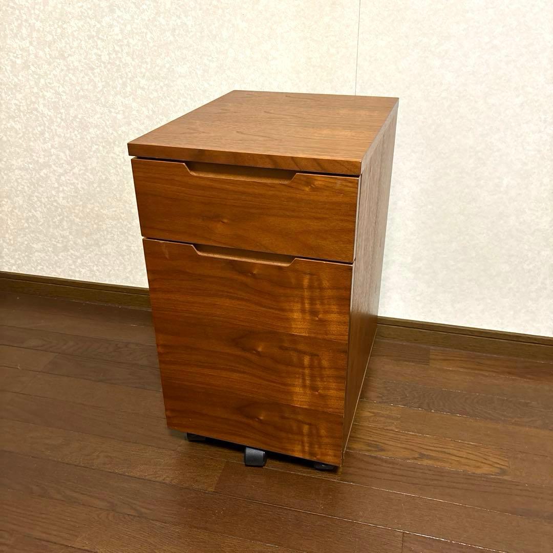 【良品】あずま工芸 デスクワゴン ウォールナット