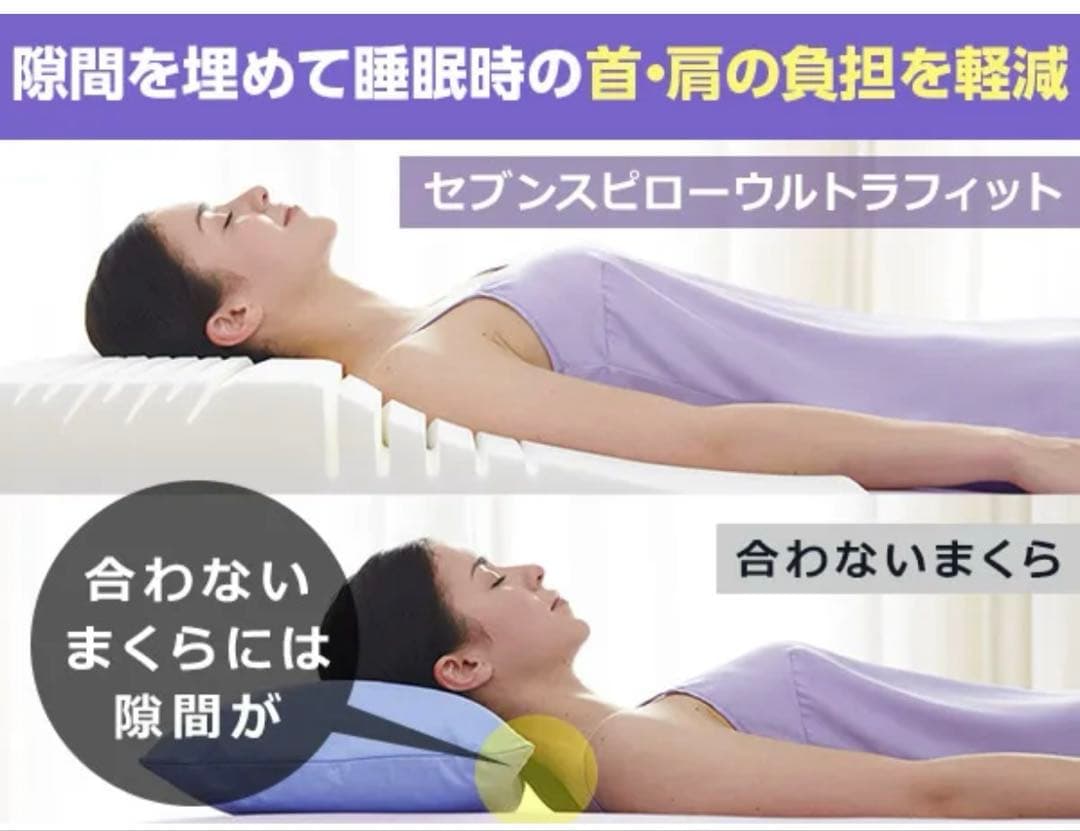 【極美品】セブンスピロー ウルトラフィット～洗えるプラス～　シングル