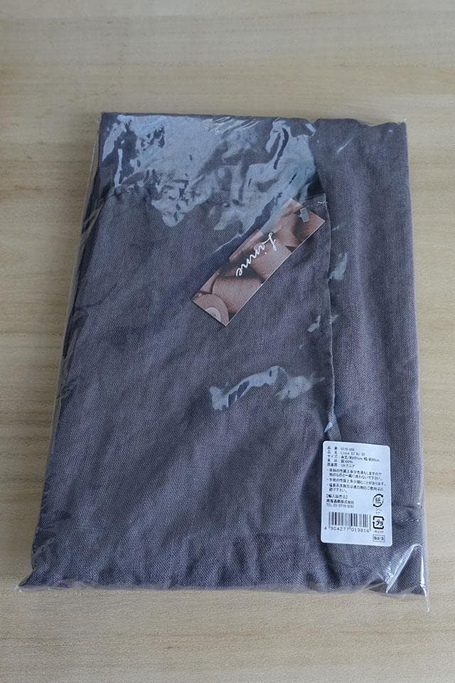 リトアニア製　Linne　リネン/麻　キッチンエプロン GY