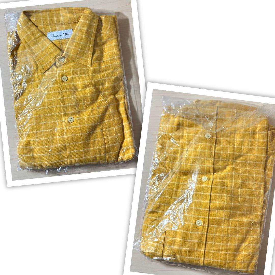未使用 メンズ ディオール Dior 秋冬 シャツ サイズ L 9枚 90s