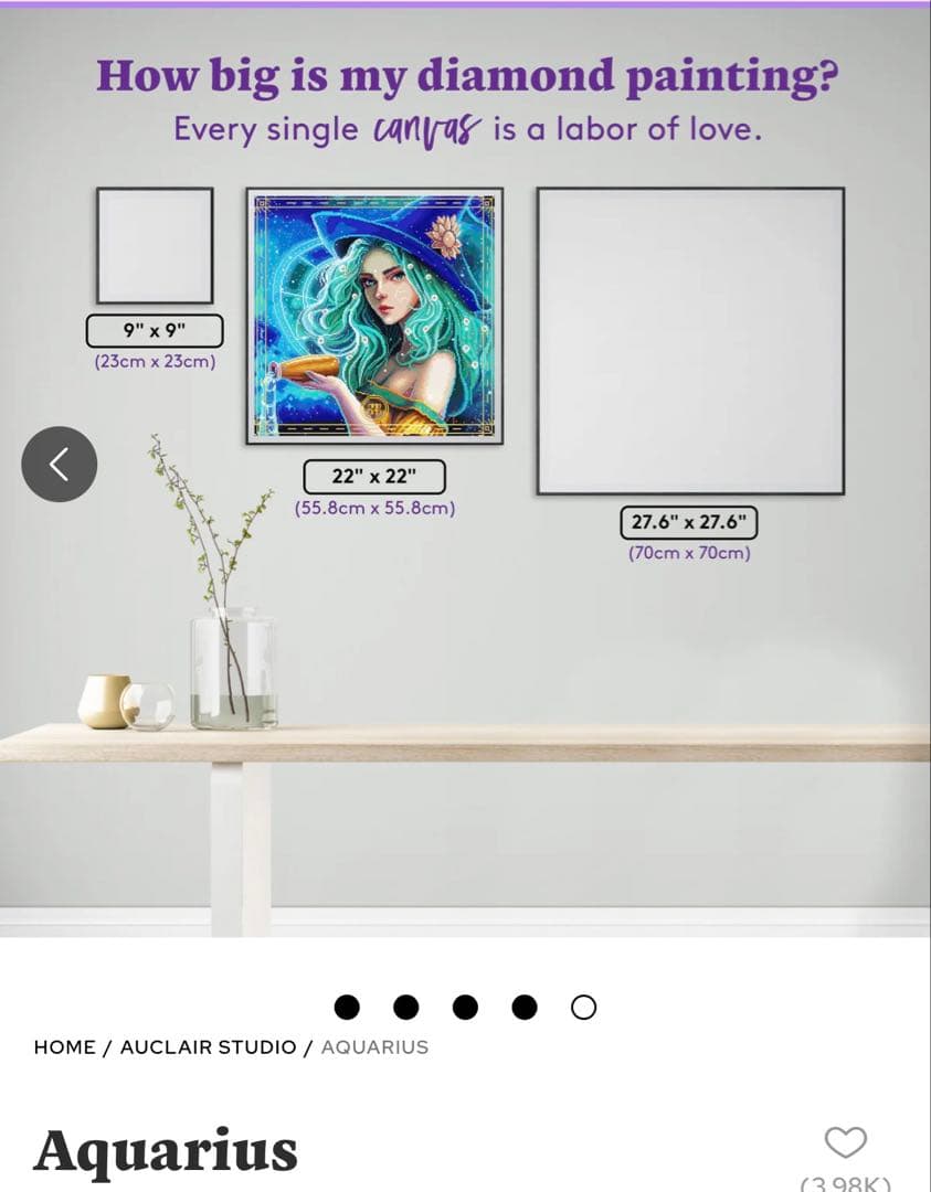 DAC ダイヤモンドアートクラブ Aquarius