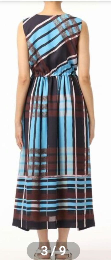 グレースコンチネンタル　ビックチェックワンピース