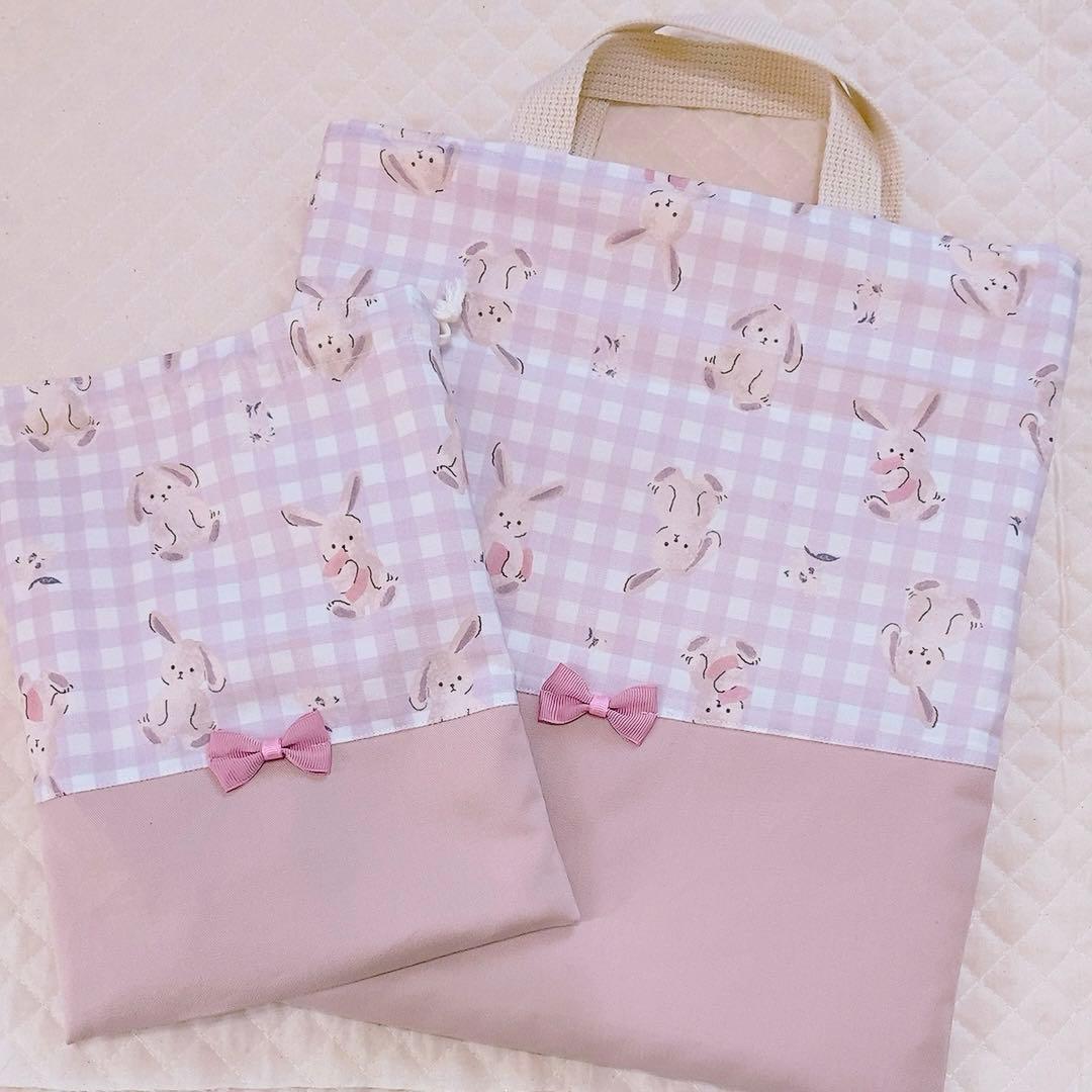 入園入学グッズ オーダーページ レッスンバッグ シューズ入れ ハンドメイド