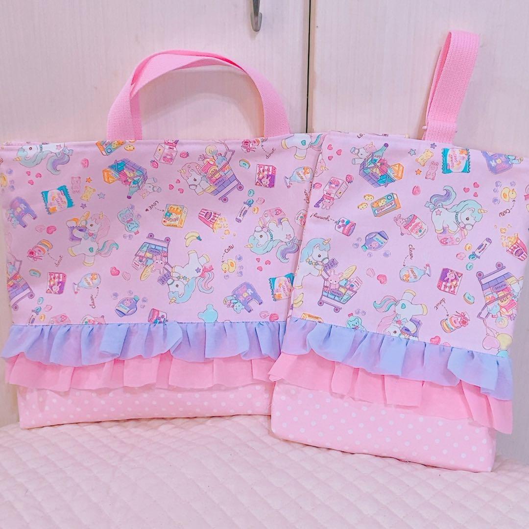 入園入学グッズ オーダーページ レッスンバッグ シューズ入れ ハンドメイド