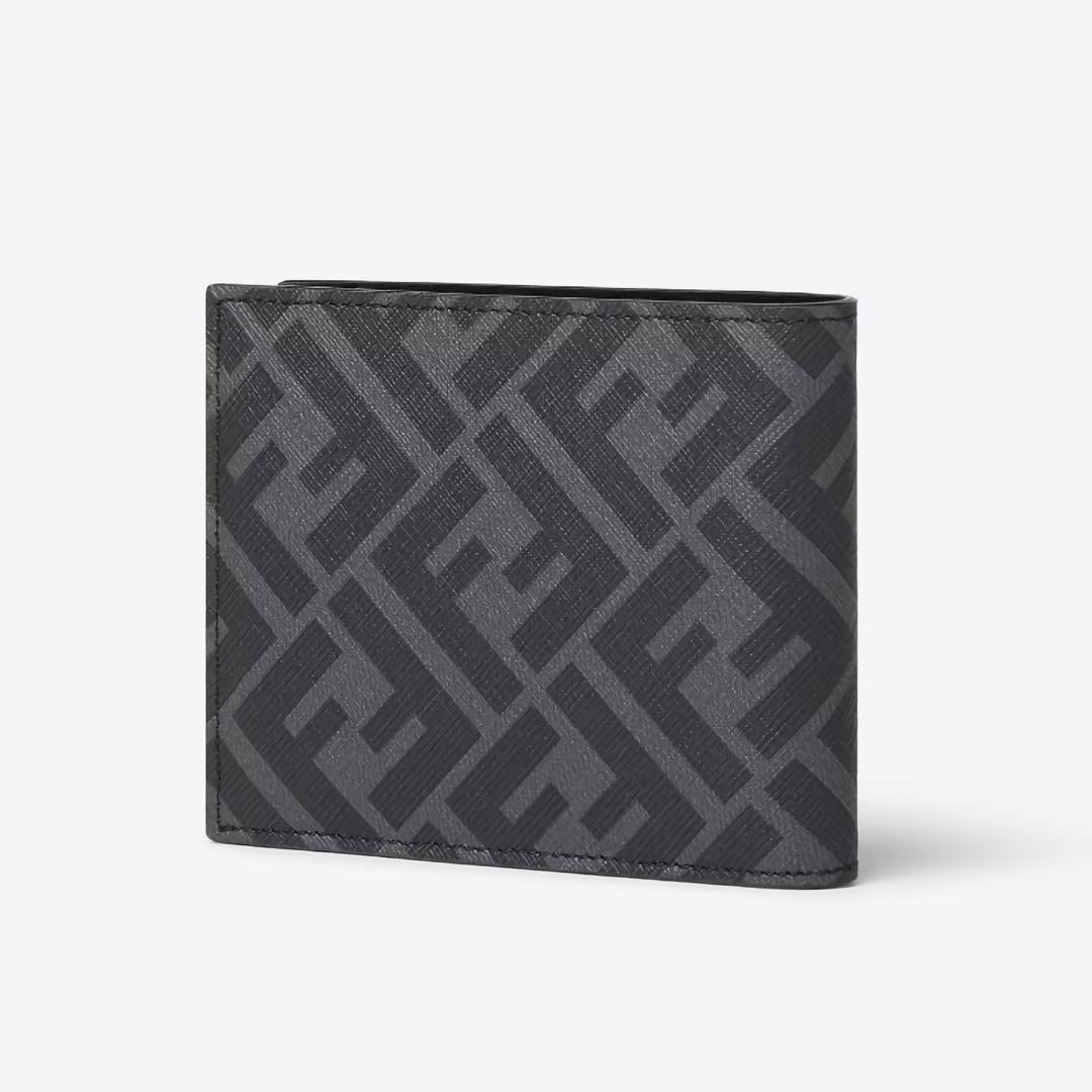 FENDI ケース付き二つ折り財布 グレーファブリック 二つ折り財布