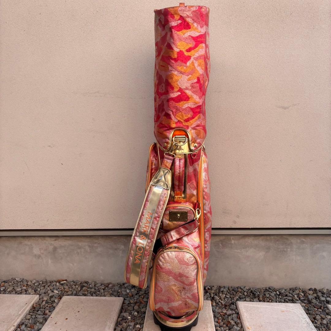 希少MARK&LONA マーク＆ロナ ３点式スタンドスカルカモ キャディバッグ