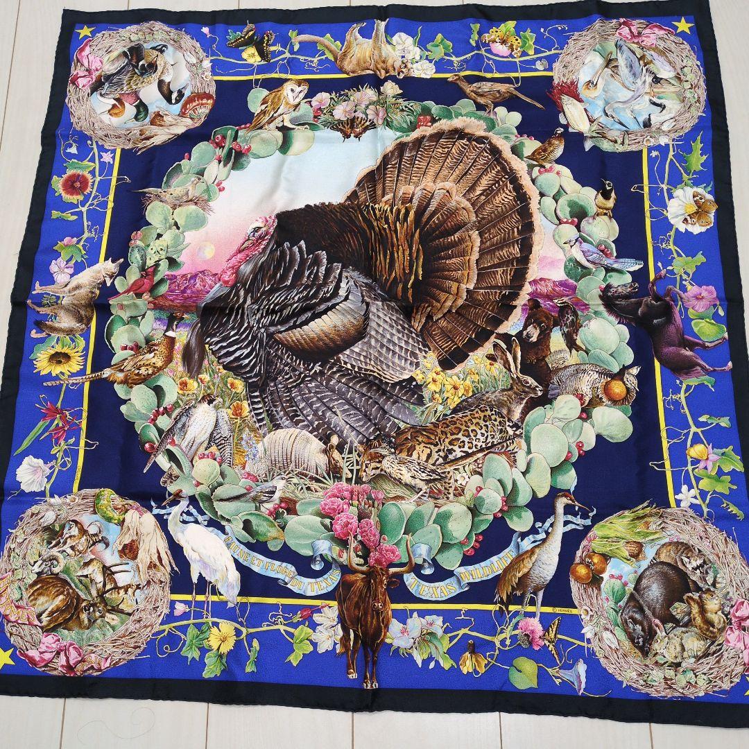 テキサス野生動物シルクスカーフ