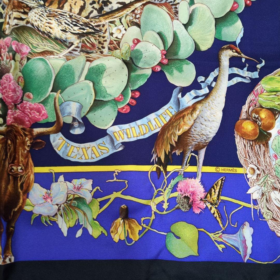 テキサス野生動物シルクスカーフ