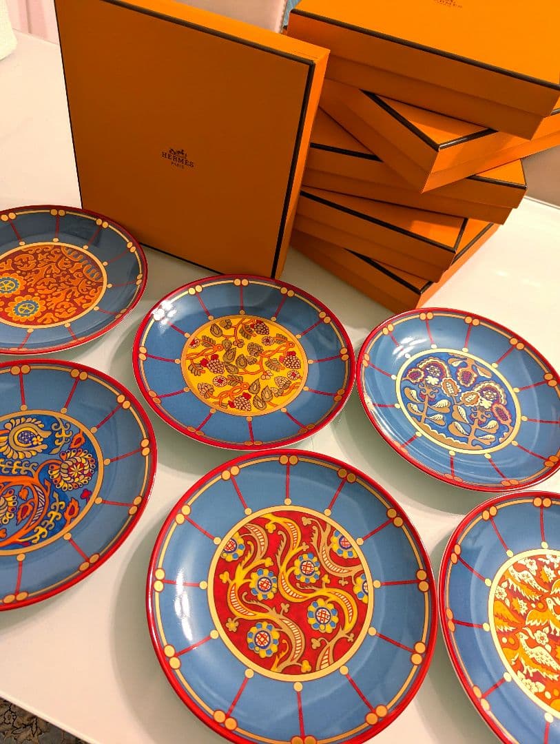 【希少・美品】 HERMES BALLETS RUSSES プレート 6枚揃い