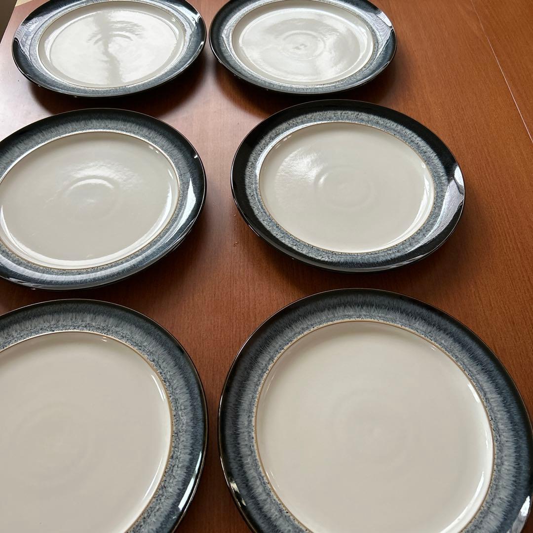 Denby 28cmプレート　平皿　6枚セット