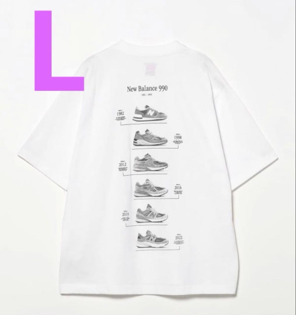 トップス BEAMS New Balance Washed graphicT-shirts