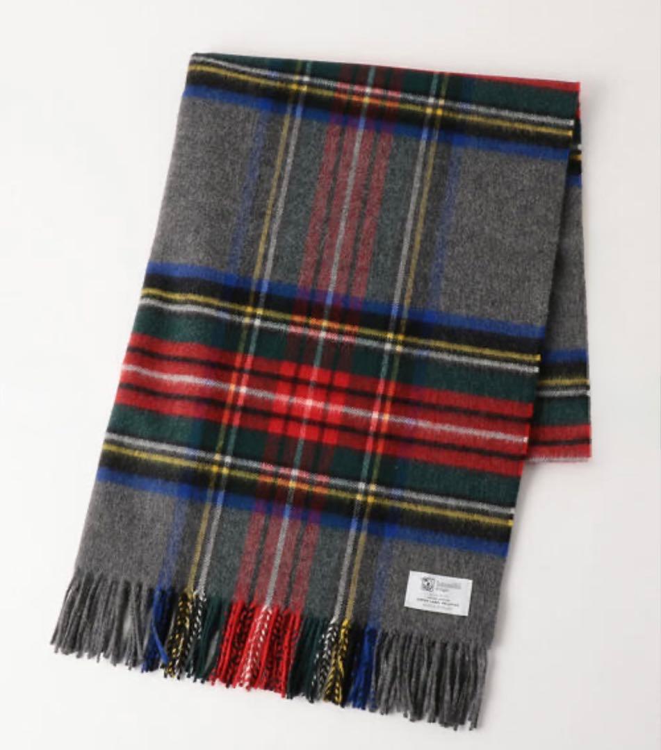 r*n様 Johnstons of Elgin 別注　チェック柄ストール