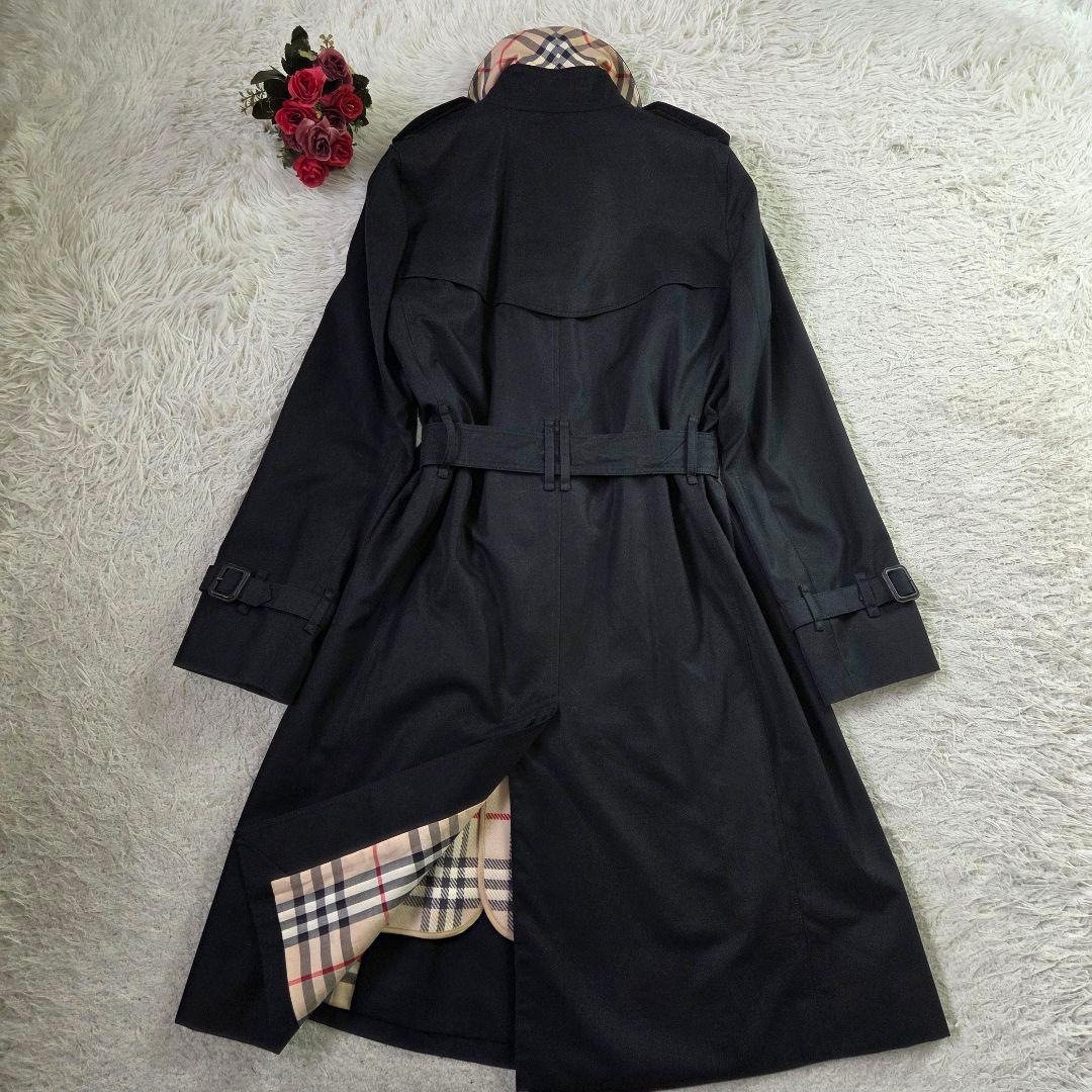 極美品 バーバリー トレンチコート ノバチェック ライナー ブラック 38 M