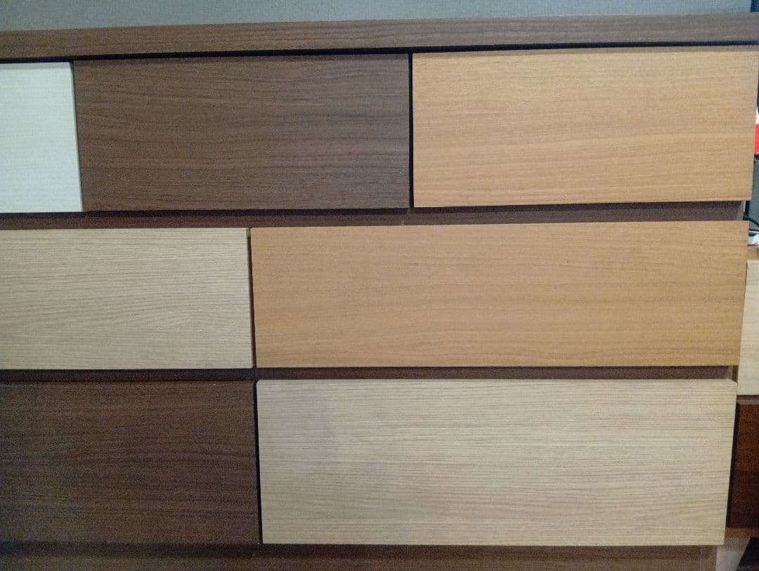 木製モダンチェスト 7引き出し