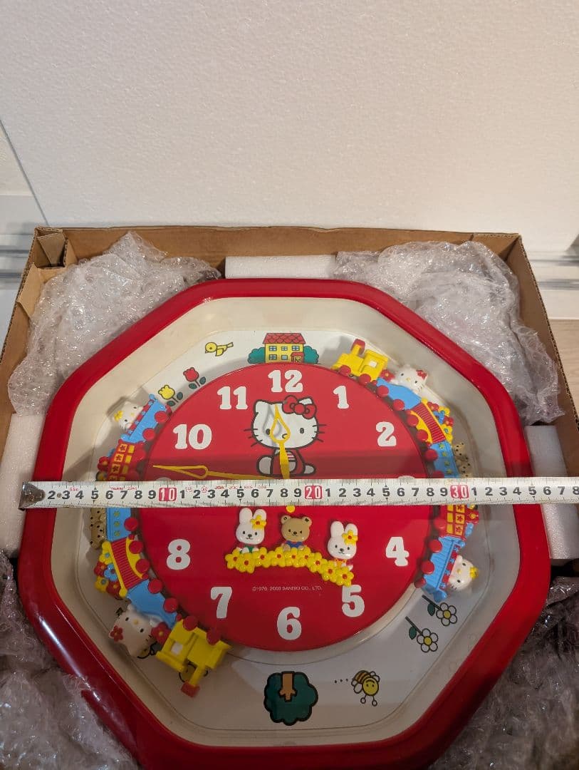 ハローキティ 八角形 掛時計