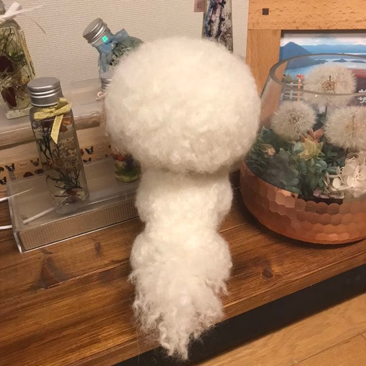 羊毛フェルト　ビションフリーゼ