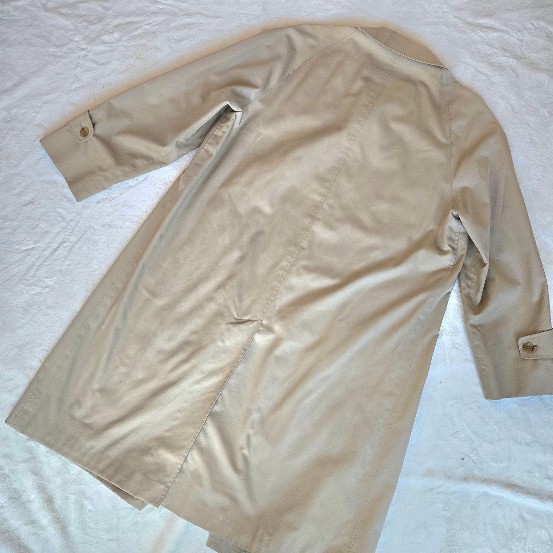 【最高級・英国製】アクアスキュータム ステンカラーコート 綿100% 希少 M