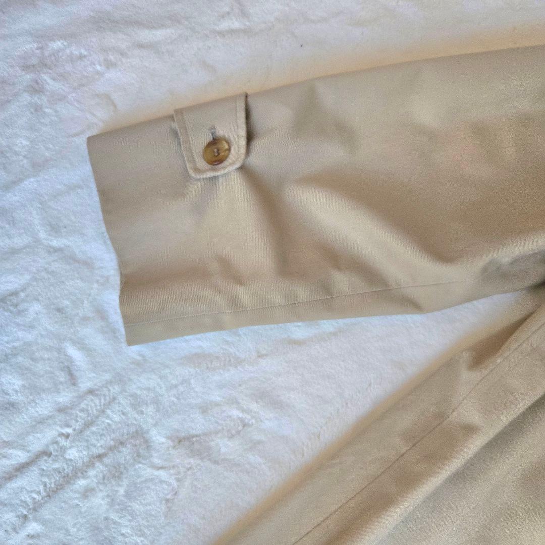 【最高級・英国製】アクアスキュータム ステンカラーコート 綿100% 希少 M