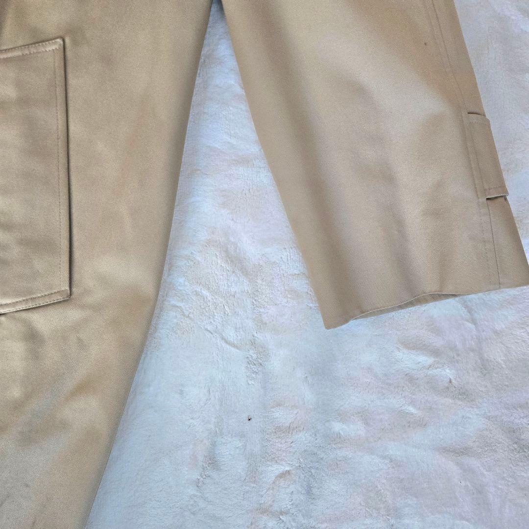 【最高級・英国製】アクアスキュータム ステンカラーコート 綿100% 希少 M