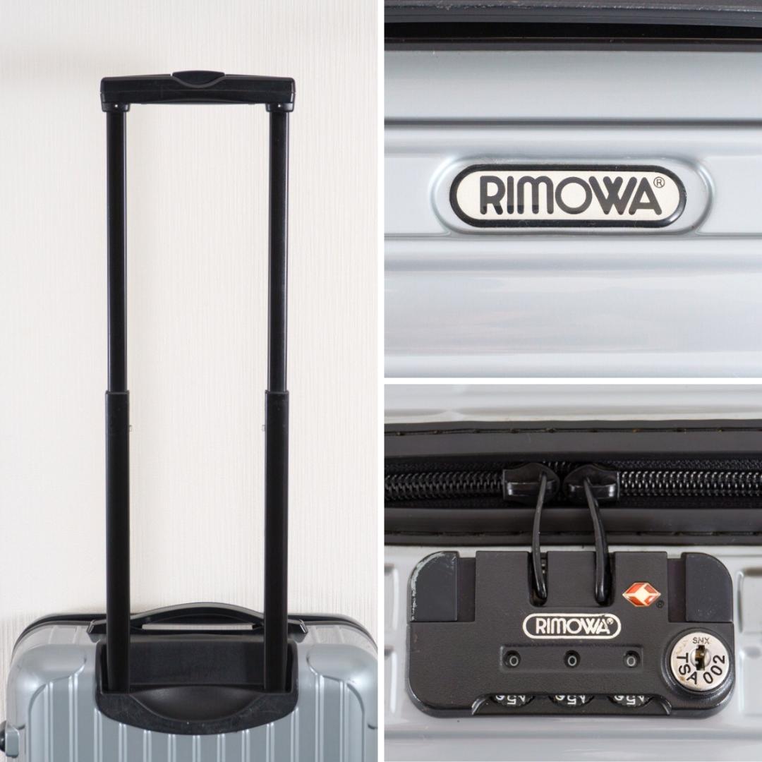 美品 リモワ サルサ 35L 2輪 機内持ち込み TSAロック シルバーグレー系