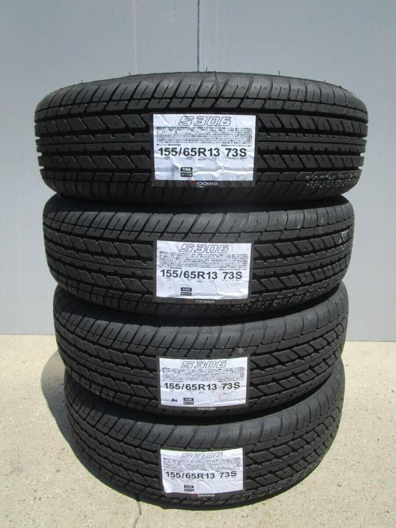全国送料込み　ヨコハマS306　155/65R13　４本セット■軽自動車