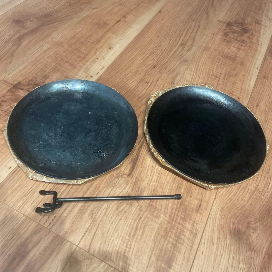 タキビズム 槙塚鉄工所 TAKIBISM フライパンディッシュ 中2枚 ハンドル
