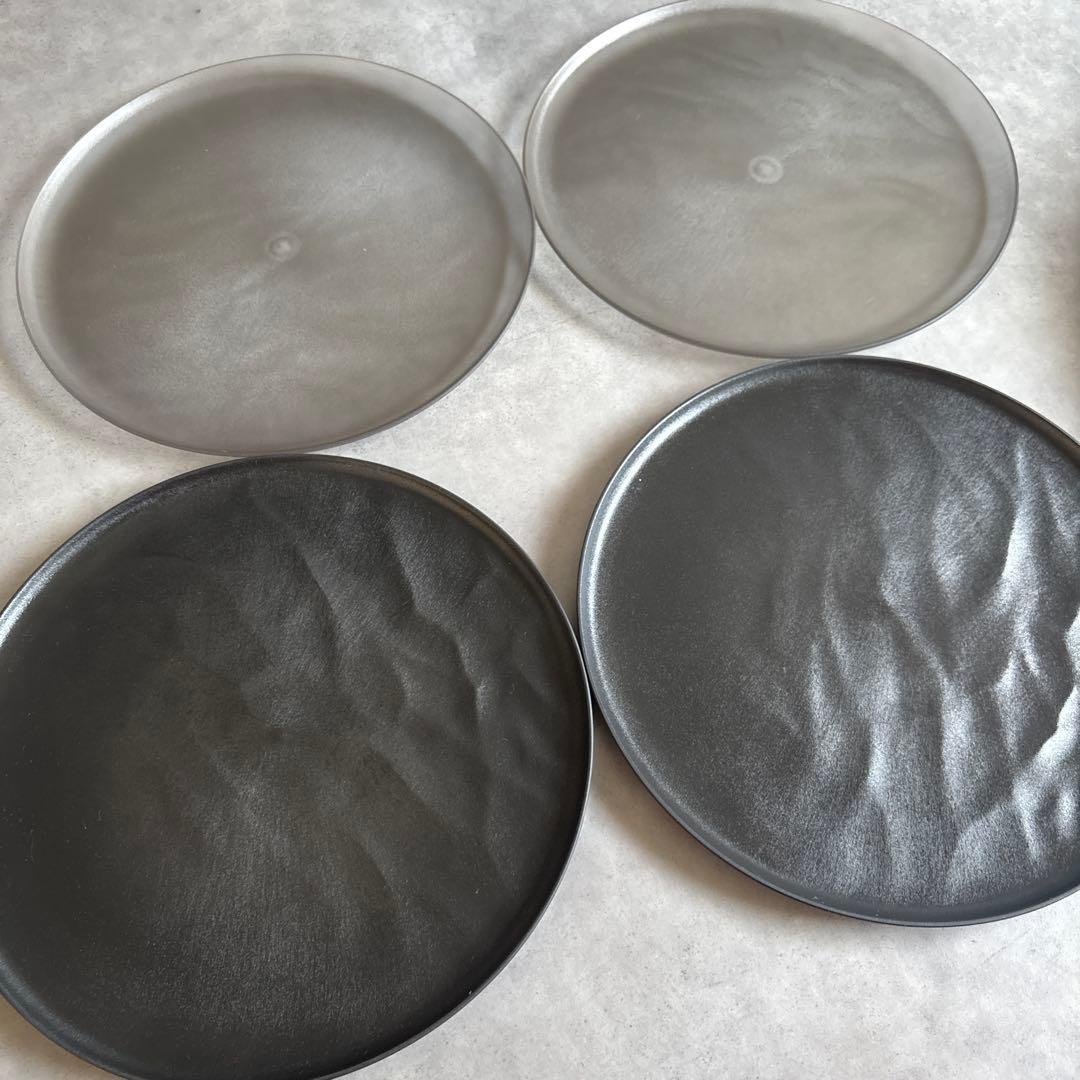 ARAS 中皿ウェーブ皿4枚セット