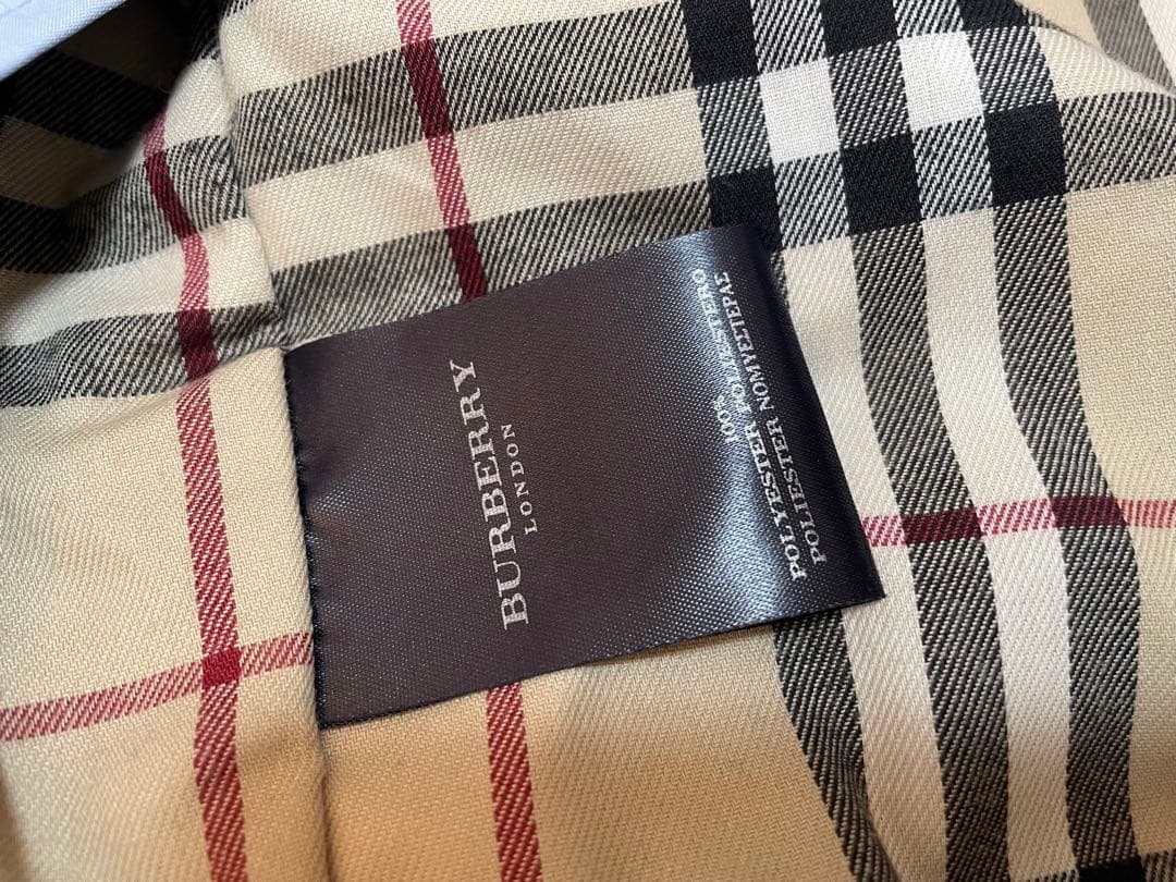 Burberry バーバリー ロンドン ライナー付き ポリ×コットンコート水色系