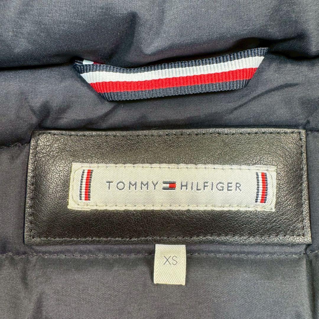 極美品✨ トミーヒルフィガー ロングダウンコート ゴールド金具 XS フード