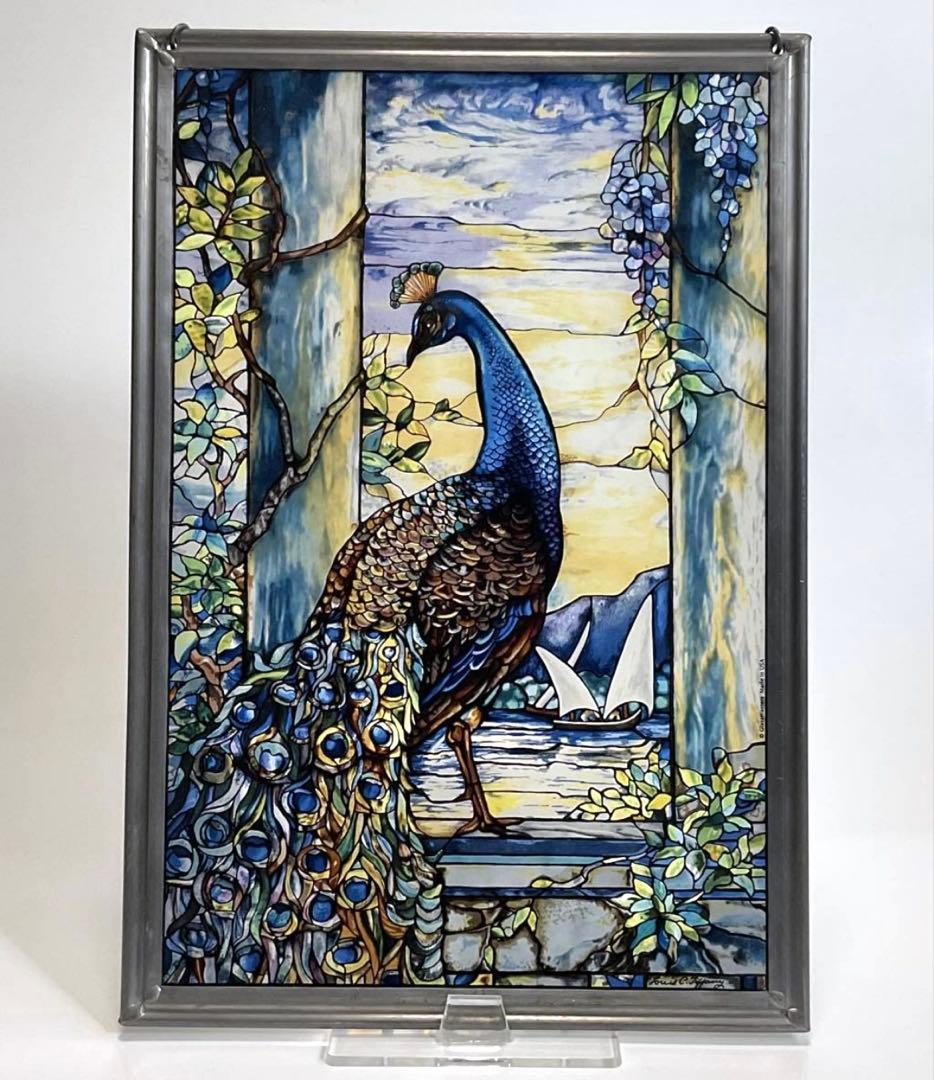 ルイス・C・ティファニー 『孔雀』 クジャク ステンドグラス グラスマスター