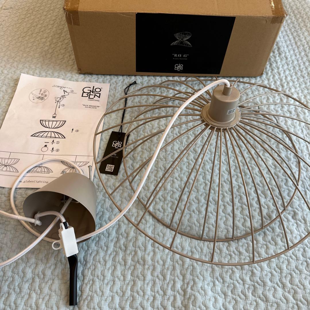 【開封組立のみ】globen lighting ペンダントライト　45 mud