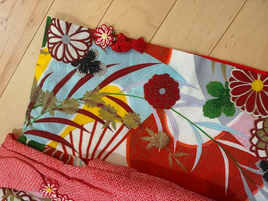 3歳七五三用 アンティーク着物と被布セット