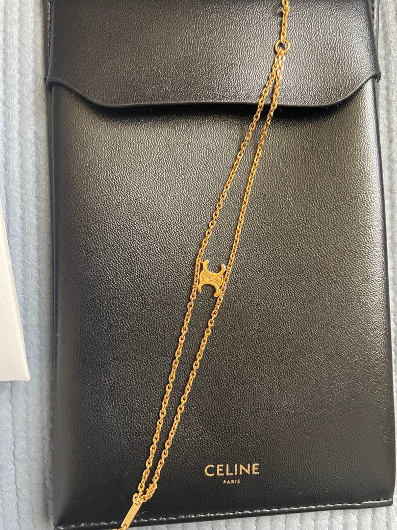 CELINE ゴールド チェーンブレスレット