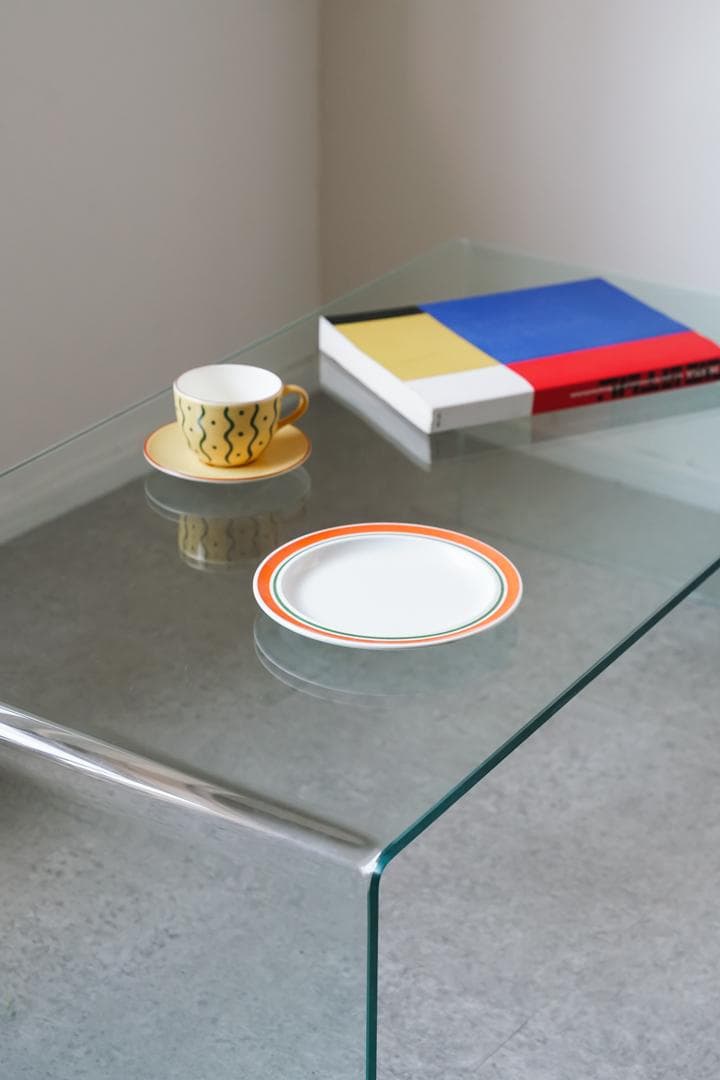 【BG】　SATURN ガラス コーヒーテーブル モダン