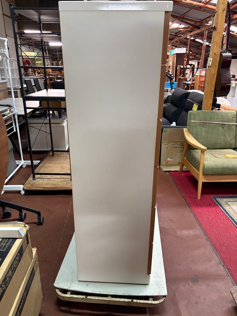 マルミツ　6段チェスト　レール付き　横幅105㎝　奥行42.5㎝　高さ139㎝