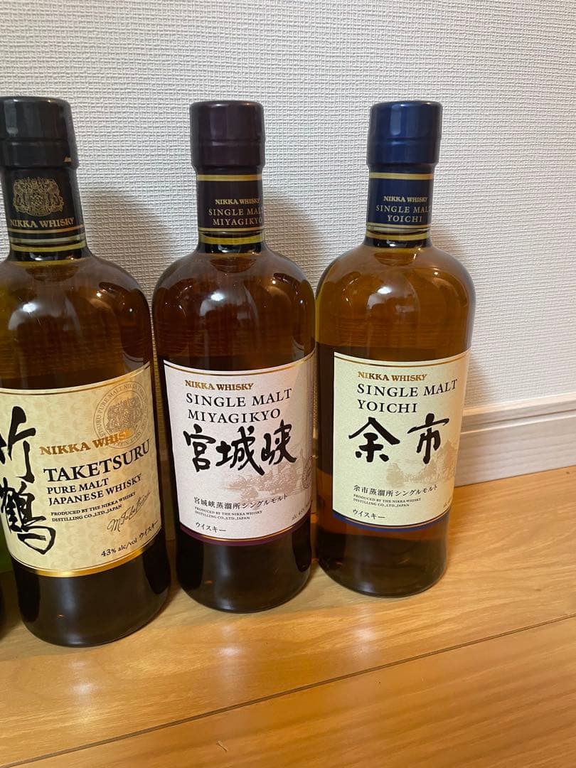 n*o様 白州箱付き　竹鶴　宮城野　余市　4本セット