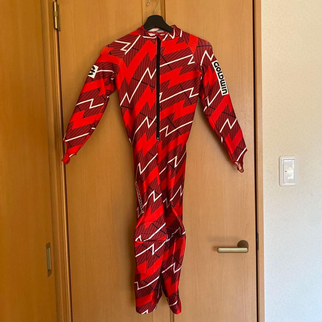 子ども用スキーウェア レッド　150 新品　ワンピース　ワンピ　スキー