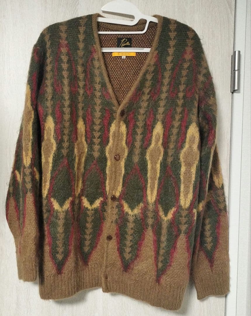 【期間限定価格】美品 UNION×needles コラボ モヘアカーディガン L