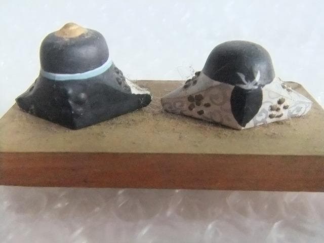 雛人形 骨董品 アンティークな雛 明治 箱無し 小さな雛人形 もしかして松園？