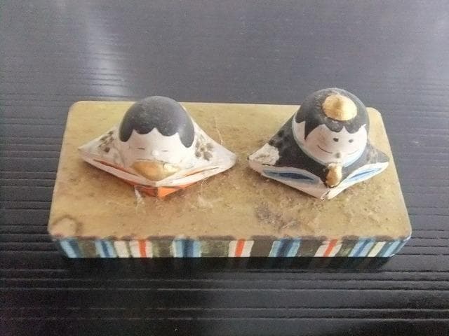 雛人形 骨董品 アンティークな雛 明治 箱無し 小さな雛人形 もしかして松園？