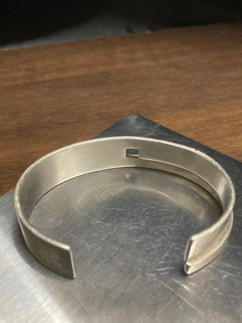 オールドグッチ ブレスレット バングル Gモチーフ スクエア モダニスト 925