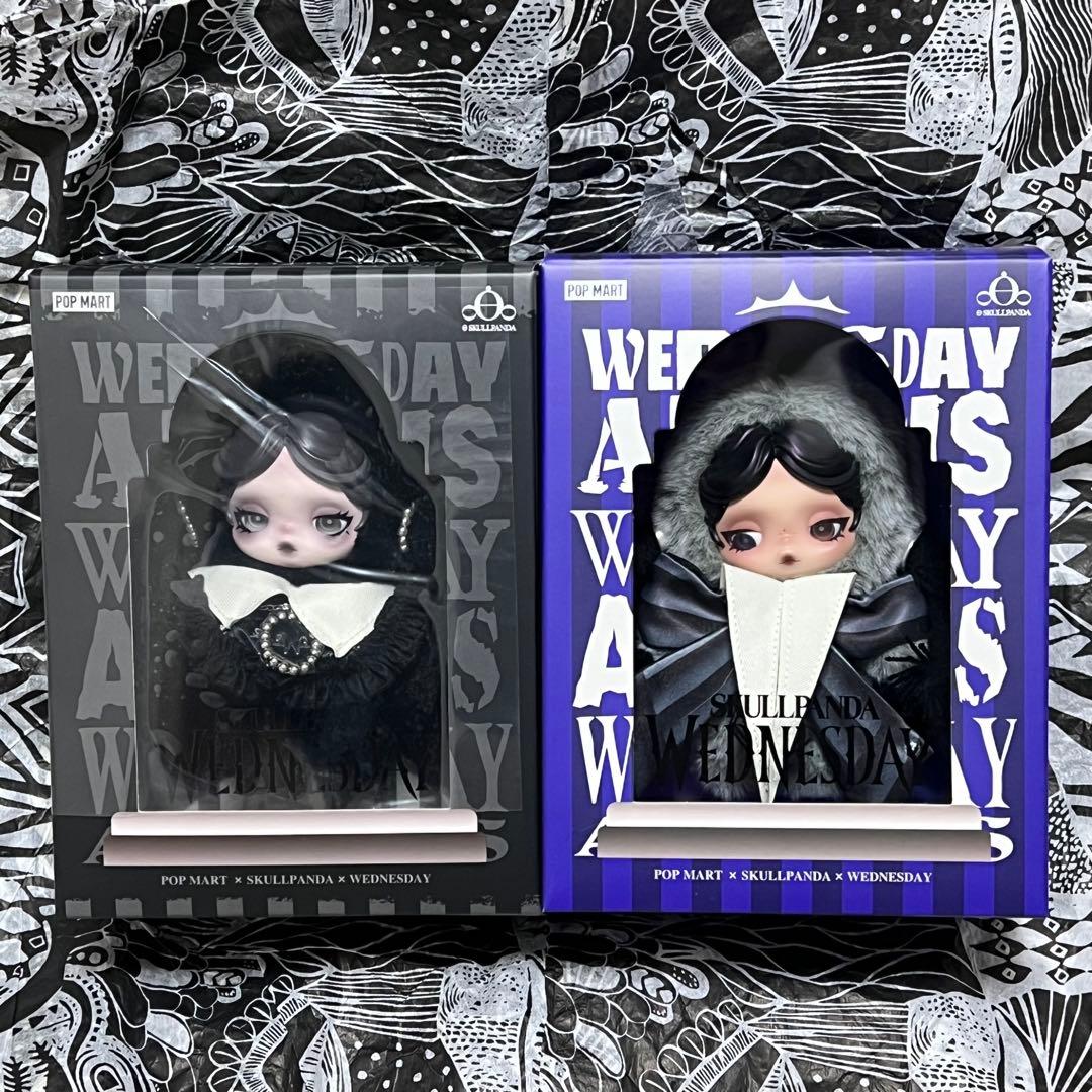アメリカ　SKULLPANDA × Wednesday ぬいぐるみ セット