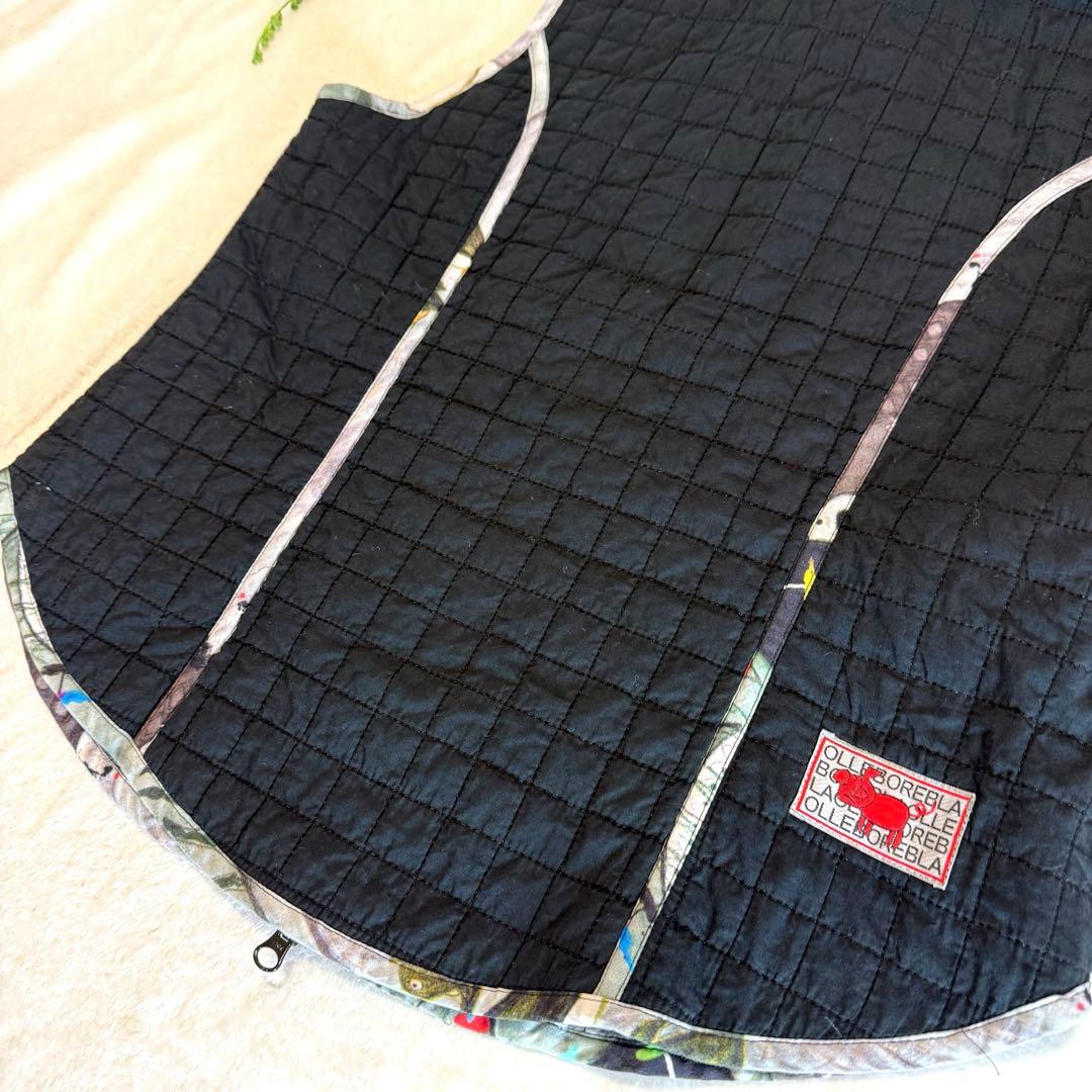 アルベロベロ リバーシブル キルティング フード付き ベスト ぶたさん 2way