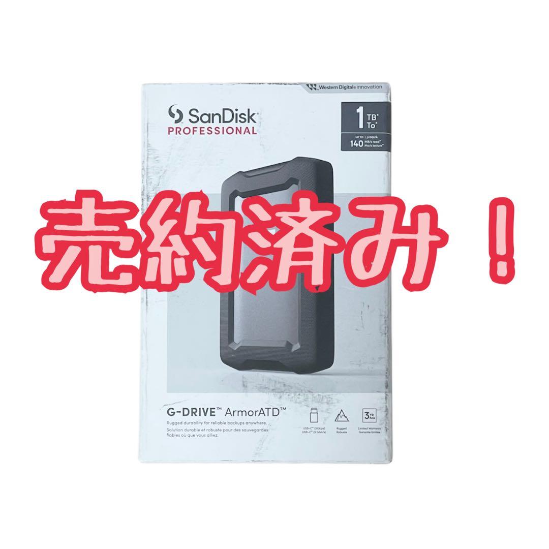 外付けハードディスク・ドライブ SANDISK Professional G-DRIVE 1TB New